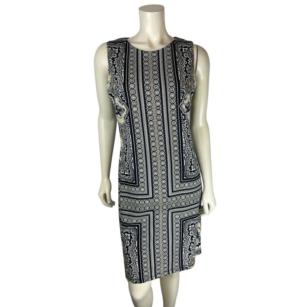J. Mclaughlin Sleeveless Sophia Sheath Dress Size M Paisley Print Catalina Cloth